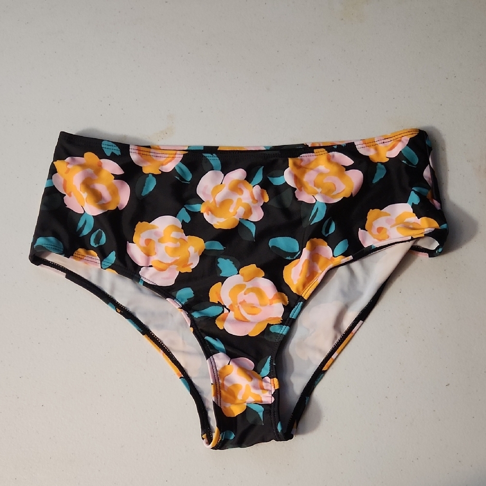 Black and White Bikini Bottoms